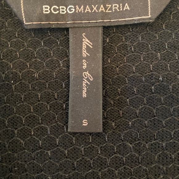 BCBG MaxAzria Marin Cropped Black Sequin & Tulle Shrug Jacket - Picture 6 of 7